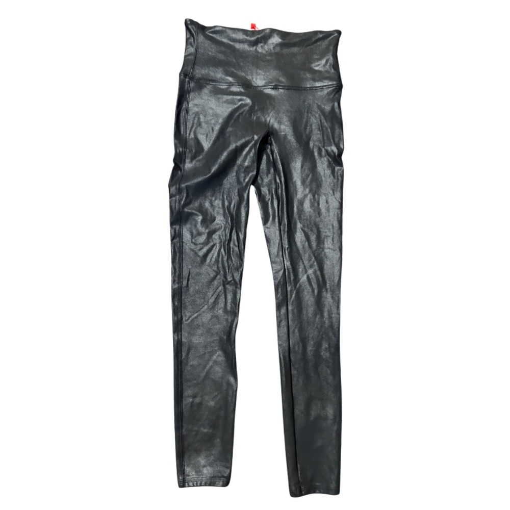 SPANX Black Leather Leggings